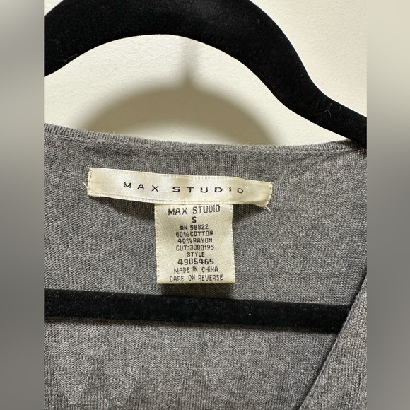 Max Studio Knit Dress Grey Size Small Flattering - Picture 7 of 7